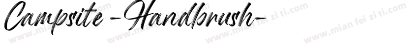 Campsite - Handbrush字体转换